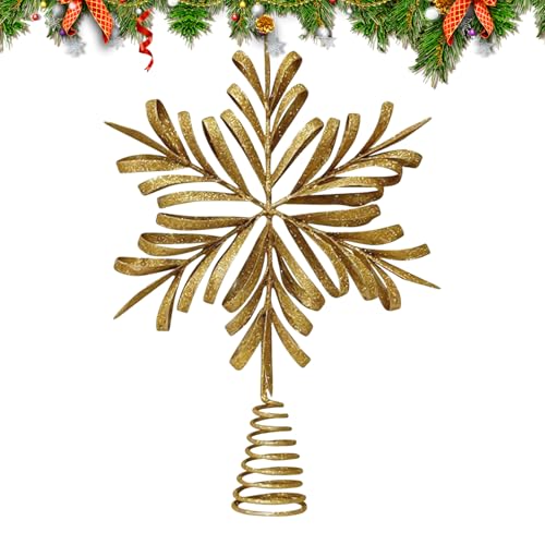 Fyrdyn Christbaumspitze Dekoration | 3D Schneeflocken Weihnachtsstern Christbaumspitze,Leichte Weihnachtsdekoration Für Festliche Innen- Und Außendekoration Wohnzimmer Geschäft Fyrdyn Christbaumspitze Dekoration | 3D Schneeflocken Weihnachtsstern Christbaumspitze,Leichte Weihnachtsdekoration Für Festliche Innen- Und Außendekoration Wohnzimmer Geschäft von Fyrdyn