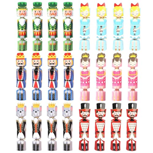 Fyrdyn Christmas Crackers | 24 Stück Weihnachtspartyspaß Für Erwachsene,Festliche Dekorationsartikel und Tischdekoration für Familien mit Kindern und Mädchen für Thanksgiving Feiertagsfeier Fyrdyn Christmas Crackers | 24 Stück Weihnachtspartyspaß Für Erwachsene,Festliche Dekorationsartikel und Tischdekoration für Familien mit Kindern und Mädchen für Thanksgiving Feiertagsfeier von Fyrdyn