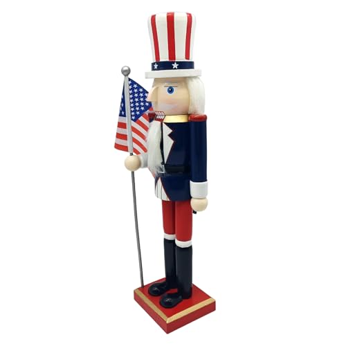 Fyrdyn Deko Figur | Holz Statue für Feiertagsdekoration | Traditionelle Soldaten Skulptur Als Festtagstischdekoration Für Wohnbereich Eingangsbereich von Fyrdyn
