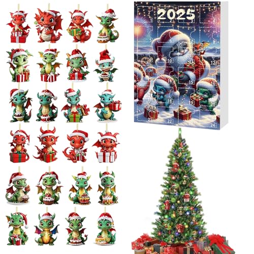 Fyrdyn Dinosaur Advent - 24 Tage Dinosaurier Kalender | 2D flache Acryl Ornamente für Erwachsene Kinder tägliche Familienaktivität Klassenzimmer Schule Feiertag Zuhause und Party Fyrdyn Dinosaur Advent - 24 Tage Dinosaurier Kalender | 2D flache Acryl Ornamente für Erwachsene Kinder tägliche Familienaktivität Klassenzimmer Schule Feiertag Zuhause und Party von Fyrdyn