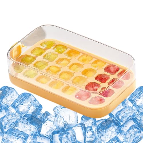 Fyrdyn Eiswürfelform Mit Deckel | 28 Fächer Einfach Zu Drücken Mit Deckel Für Gefrierschrank - Silikonform Küchenhelfer für Getränke Whisky Bier Tee Kühlschrank Geburtstag Sommer Fyrdyn Eiswürfelform Mit Deckel | 28 Fächer Einfach Zu Drücken Mit Deckel Für Gefrierschrank - Silikonform Küchenhelfer für Getränke Whisky Bier Tee Kühlschrank Geburtstag Sommer von Fyrdyn