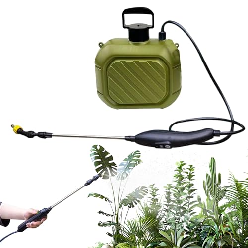 Fyrdyn Elektrische Pumpenspritze,Wiederaufladbarer Gartensprüher 5L - Elektrischer Düngersprüher für Garten Gewächshaus Landwirtschaft Bewässerung Landschaftsbau Hinterhof Weinberg von Fyrdyn