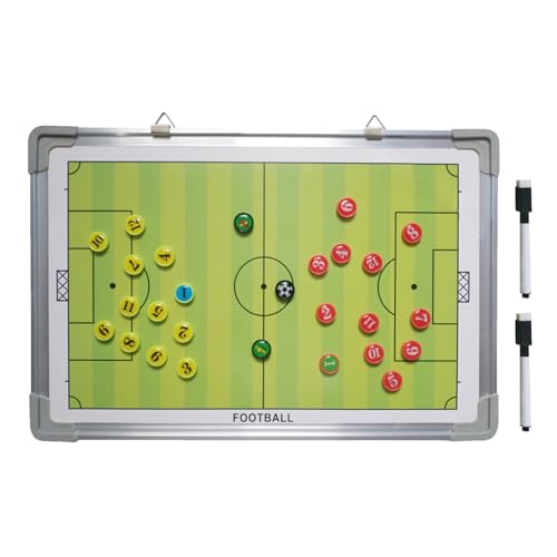 Fyrdyn Fußball Trainingsbrett,Whiteboard Flipchart Mit 2 Stiften | Magnetisches Lernbrett Fußballtraining Hilfsmittel Für Teamübungen Fyrdyn Fußball Trainingsbrett,Whiteboard Flipchart Mit 2 Stiften | Magnetisches Lernbrett Fußballtraining Hilfsmittel Für Teamübungen von Fyrdyn