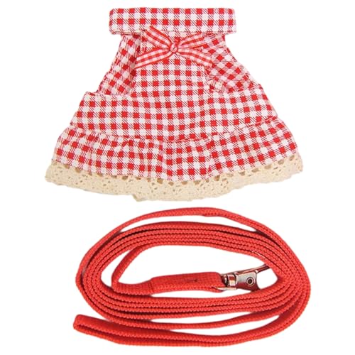 Fyrdyn Geschirr Für Zwergkaninchen,Geschirr-Set Für Kleintiere | Atmungsaktive Kleintierkleidung Mit Führleine Für Spaziergang Draußen Garten Camping von Fyrdyn