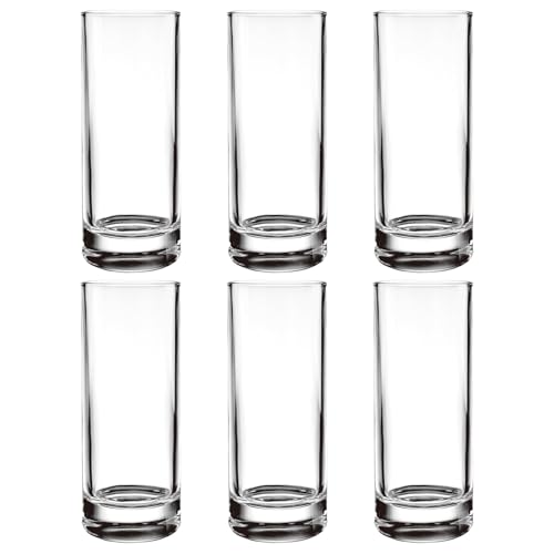 Fyrdyn Gläser Trinkset,290ml Klare Küchentumbler Mehrweg - 6 Stück Trinkgefäße Für Wasser Bier Cocktails Zu Hause Garten Terrasse von Fyrdyn