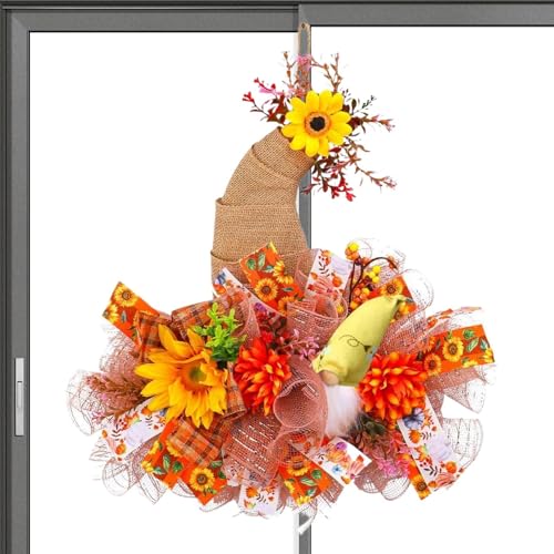 Fyrdyn Herbstkranz Sonnenblume GNOME Design - Hutförmiger Herbstkranz,Künstliche Deko Für Thanksgiving Außeneingang Herbstfenster Küchenwand Fyrdyn Herbstkranz Sonnenblume GNOME Design - Hutförmiger Herbstkranz,Künstliche Deko Für Thanksgiving Außeneingang Herbstfenster Küchenwand von Fyrdyn