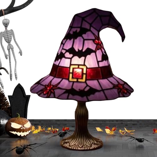 Fyrdyn Hexenhut-Tischlampe – Feiertags-Hexenhut, Nachtlicht-Dekoration, kreative Halloween-Schreibtischlampe für Esstisch, Balkon, Küche, Keller, Schlafzimmer, Bücherregal, Schlafsaal, Nachttisch Fyrdyn Hexenhut-Tischlampe – Feiertags-Hexenhut, Nachtlicht-Dekoration, kreative Halloween-Schreibtischlampe für Esstisch, Balkon, Küche, Keller, Schlafzimmer, Bücherregal, Schlafsaal, Nachttisch von Fyrdyn
