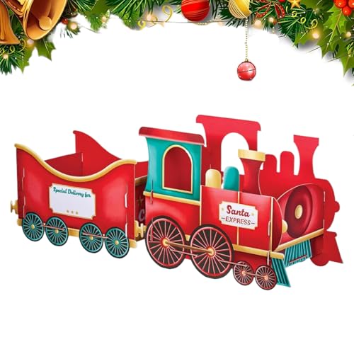 Fyrdyn Holidayzug | Bringer der Weihnachtsfreude Santa Zug | Festlicher Behälter Dekoration Mit Großen Fächern Für Kaminsims Nachttisch Tischdekoration Schreibtisch Präsentation Zuhause | für Tisch Fyrdyn Holidayzug | Bringer der Weihnachtsfreude Santa Zug | Festlicher Behälter Dekoration Mit Großen Fächern Für Kaminsims Nachttisch Tischdekoration Schreibtisch Präsentation Zuhause | für Tisch von Fyrdyn