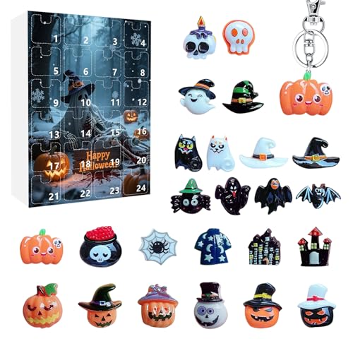 Fyrdyn Horror Countdown Kalender - Grusel Statuen Deko Für,Resin Gruselfiguren 24 Tage Adventskalender Für Halloween Schreibtisch Fensterbank KaminDekoration Fyrdyn Horror Countdown Kalender - Grusel Statuen Deko Für,Resin Gruselfiguren 24 Tage Adventskalender Für Halloween Schreibtisch Fensterbank KaminDekoration von Fyrdyn