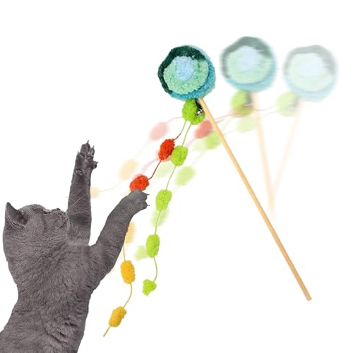 Fyrdyn Katzenangel | Trainingsspielzeug Mit Lutscherform Für Kätzchen,Interaktiver Spielreizstab mit Glocke zur Bereicherung und Bewegung für Katzen und Kätzchen im Innen- Außenbereich überall Fyrdyn Katzenangel | Trainingsspielzeug Mit Lutscherform Für Kätzchen,Interaktiver Spielreizstab mit Glocke zur Bereicherung und Bewegung für Katzen und Kätzchen im Innen- Außenbereich überall von Fyrdyn