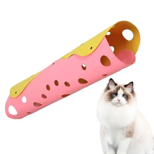 Fyrdyn Katzentunnel Bett Indoor | Waschbares Versteck Nest Für Kätzchen | Interaktives Filz Katzentunnel Bett Für Wohnung Wohnzimmer Schlafzimmer,Zuhause Spielen Schlafen von Fyrdyn