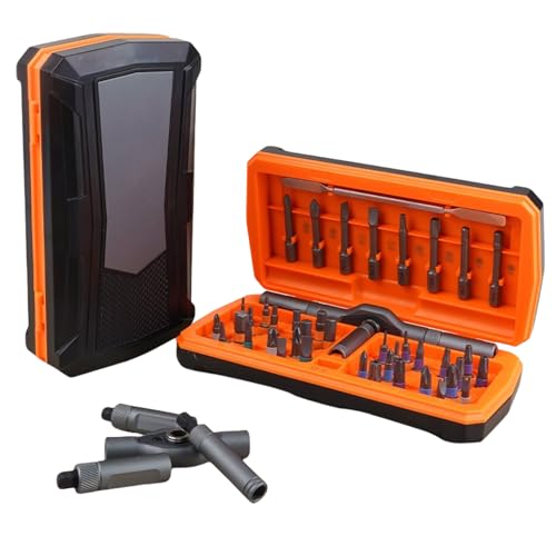 Fyrdyn Magnetisches Ratsche Schraubendreher Set - Magnetisches Schraubendreher Werkzeug,43 In 1 Präzision Mehrbit Tragbarer Werkzeuge Für Fahrrad PC Auto Brillenreparatur von Fyrdyn