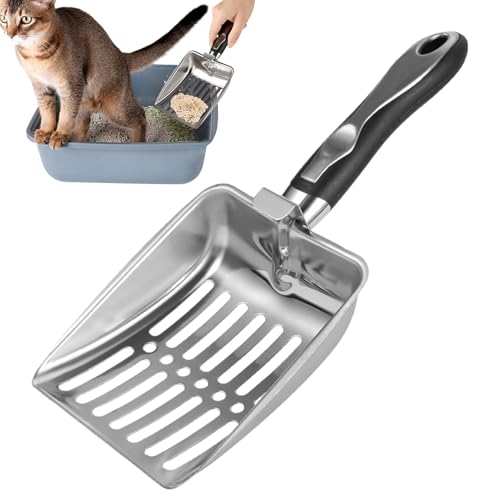 Fyrdyn Metall KOT-Schaufel | Katzentoilette Schaufel Mit Rutschfestem Ergonomischem Griff,Reinigungs Werkzeug KOT Sieb Schaufel Für Hunde Reptilien Terrarien Fyrdyn Metall KOT-Schaufel | Katzentoilette Schaufel Mit Rutschfestem Ergonomischem Griff,Reinigungs Werkzeug KOT Sieb Schaufel Für Hunde Reptilien Terrarien von Fyrdyn