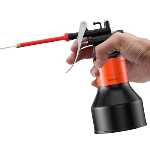 Fyrdyn Ölkanne mit Tülle,350ml Sprühöl - Schmierspender mit gerader Tülle für Garage Kleingeräte Elektronik Industrie von Fyrdyn