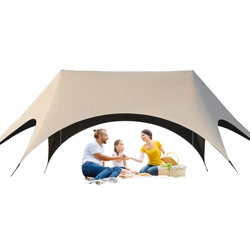 Fyrdyn Outdoor Camping Zelt Markise - Einfach zu Öffnen Zelt Markise für Camping - Einfach Faltbarer Unterschlupf Robuster Pavillon für Picknick am Pool Rasen Grillen Hinterhof Terrasse und Fyrdyn Outdoor Camping Zelt Markise - Einfach zu Öffnen Zelt Markise für Camping - Einfach Faltbarer Unterschlupf Robuster Pavillon für Picknick am Pool Rasen Grillen Hinterhof Terrasse und von Fyrdyn