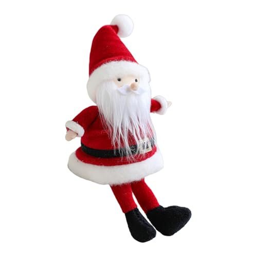 Fyrdyn Santa Claus Puppe | Weihnachtsmann Sitzfigur Spielzeug | Festtagsdekoration Ornament Puppen Für Innenbereich Außenbereich Fenster Zuhause Auto Büro Dekoration von Fyrdyn