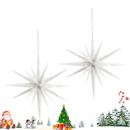 Fyrdyn Sterne Deko Für Weihnachtsbaum - 2 Stücke Glitzer Weihnachtsbaum Sterne - Party Dekoration Für Kleine Räume Wohnzimmer Schlafzimmer Küche Schule Ladengestaltung Fyrdyn Sterne Deko Für Weihnachtsbaum - 2 Stücke Glitzer Weihnachtsbaum Sterne - Party Dekoration Für Kleine Räume Wohnzimmer Schlafzimmer Küche Schule Ladengestaltung von Fyrdyn