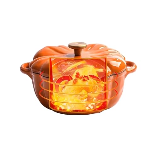 Fyrdyn Suppentopf - Kürbis Design Serviertopf mit dicht schließendem Deckel,Küchenutensilien Mit Antihaftbeschichtung Für Backen Kochen Schmoren Einkochen Sautieren Braten Suppenkochen Fyrdyn Suppentopf - Kürbis Design Serviertopf mit dicht schließendem Deckel,Küchenutensilien Mit Antihaftbeschichtung Für Backen Kochen Schmoren Einkochen Sautieren Braten Suppenkochen von Fyrdyn