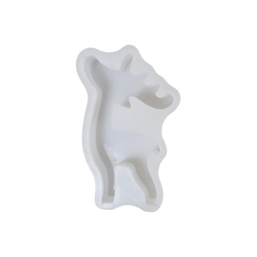 Fyrdyn Tier Gießformen - Weihnachts Harz Festtagsformen - Rentier Form Fondant Schokolade Backwerkzeuge Für Festliche Küchenhandwerk Cupcake Kerze Deko Hochzeit Haushalt Festtagsdekoration von Fyrdyn