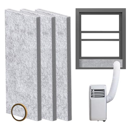 Fyrdyn Tragbares AC abdichtungsset,Seitenteile Für Klimageräte | Isolations-Ventilations-Kit für Haus Keller Garage Schlafzimmer Wohnzimmer Fyrdyn Tragbares AC abdichtungsset,Seitenteile Für Klimageräte | Isolations-Ventilations-Kit für Haus Keller Garage Schlafzimmer Wohnzimmer von Fyrdyn