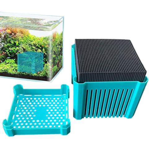 Fyrdyn Wasserfilter Würfel - Würfelfilter Für Aquarien - Aquarium Zubehör Mit Entkeimungs Filterhilfe Für Süß- Und Salzwasser von Fyrdyn