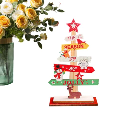 Fyrdyn Weihnachtliche Tischdekoration - Holz Weihnachtsdekoration Für Tisch,Rustikaler Winter Tischschmuck Für Kamin Farmhouse Party Fyrdyn Weihnachtliche Tischdekoration - Holz Weihnachtsdekoration Für Tisch,Rustikaler Winter Tischschmuck Für Kamin Farmhouse Party von Fyrdyn