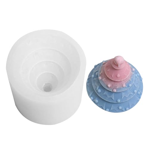 Fyrdyn Weihnachtsbaum Silikonform - Kerzen Silikonform - Zementformen Bastelbedarf für Partys Hochzeiten Abendessen Tischdekoration und Heimdekoration von Fyrdyn