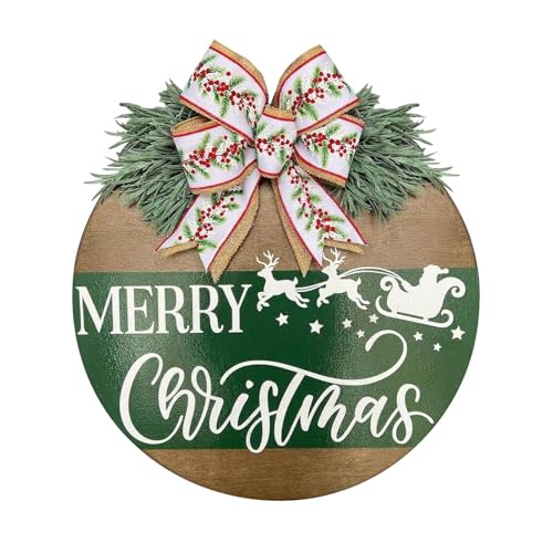 Fyrdyn Weihnachtsdekoration Schilder,Weihnachtstürschild Aus Holz Mit Rentier Druck | Holz Deko Für Wohnzimmer Party Garten Thanksgiving Küche Fyrdyn Weihnachtsdekoration Schilder,Weihnachtstürschild Aus Holz Mit Rentier Druck | Holz Deko Für Wohnzimmer Party Garten Thanksgiving Küche von Fyrdyn