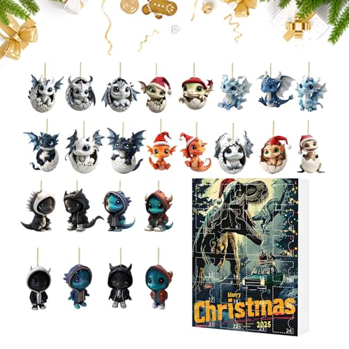 Fyrdyn Weihnachtsdrache Countdown | Advents Kalender Flacher Countdown - Acryl Weihnachtsanhänger 24 Tage Design Für Kinder Erwachsene Familie Schreibtisch Baum Wand Fyrdyn Weihnachtsdrache Countdown | Advents Kalender Flacher Countdown - Acryl Weihnachtsanhänger 24 Tage Design Für Kinder Erwachsene Familie Schreibtisch Baum Wand von Fyrdyn