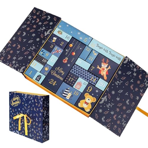 Fyrdyn Weihnachtskalender Box - 24 Tage Weihnachtskalender Adventsboxen | Wiederverwendbares Festtagszubehör Für Schokolade Party Hochzeit Fenster Kamin Tisch Schreibtisch Familie Schlafzimmer Fyrdyn Weihnachtskalender Box - 24 Tage Weihnachtskalender Adventsboxen | Wiederverwendbares Festtagszubehör Für Schokolade Party Hochzeit Fenster Kamin Tisch Schreibtisch Familie Schlafzimmer von Fyrdyn
