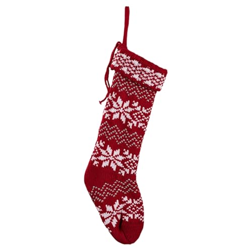 Fyrdyn Weihnachtsstrümpfe | Weihnachts Strümpfe Für Nachttisch | Gestrickte Festbeutel Für Reise Wohnung Urlaub Hotel Büro Studentenwohnheim Feiertag von Fyrdyn
