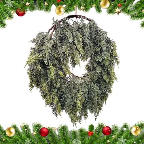 Fyrdyn Zedern Girlande - Künstliche Zedern Girlande Realistisch,1.8 Meter Deko Für Kamin Fenster Treppengeländer Tisch Türen Weihnachtsfeier Fyrdyn Zedern Girlande - Künstliche Zedern Girlande Realistisch,1.8 Meter Deko Für Kamin Fenster Treppengeländer Tisch Türen Weihnachtsfeier von Fyrdyn