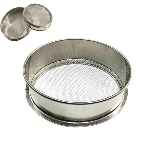 Garden Riddle – Gartensieb für Erde und Steine | Metalldrahtgittersieb | 3 mm feinmaschiges Bodensieb | Maschensieb für Schmutzfelsen, Pellets, , Sandblätter Garden Riddle – Gartensieb für Erde und Steine | Metalldrahtgittersieb | 3 mm feinmaschiges Bodensieb | Maschensieb für Schmutzfelsen, Pellets, , Sandblätter von Fyrdyn