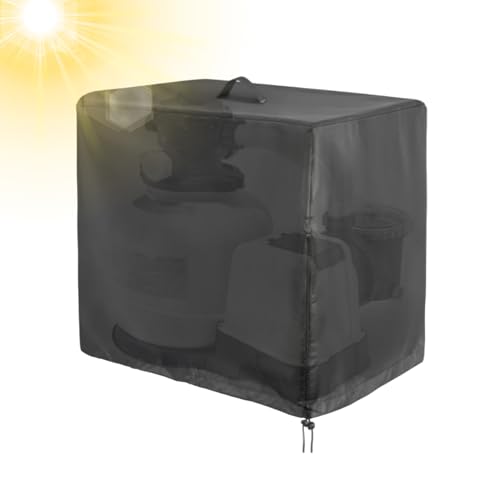 Pool Sandfilteranlage Abdeckung | wasserdichte Sandfilterabdeckung | Poolpumpe Abdeckung | Pumpenhäuschen Für Poolpumpe | 420D Oxford UV-Beständig Und Staub Dicht von Fyrdyn