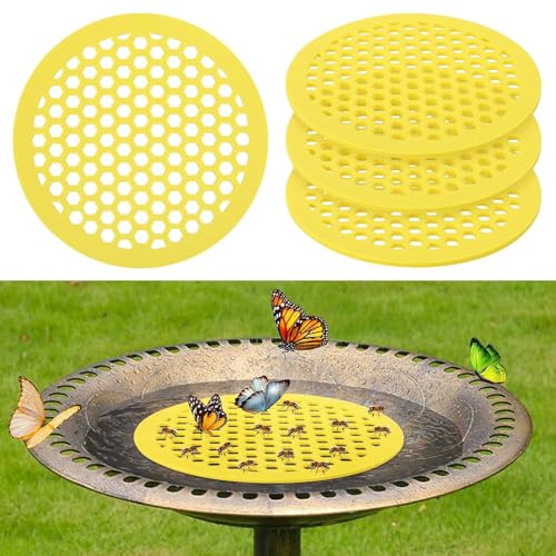Schwimmende Bieneninsel - 4 Stück 20cm Große Schwimmende Bienentränkestation | Bienentränke Für Den Garten | Schwimmender Bienentränker | Waben-Futterspender Bienentränke Insel Tablett Schwimmende Bieneninsel - 4 Stück 20cm Große Schwimmende Bienentränkestation | Bienentränke Für Den Garten | Schwimmender Bienentränker | Waben-Futterspender Bienentränke Insel Tablett von Fyrdyn