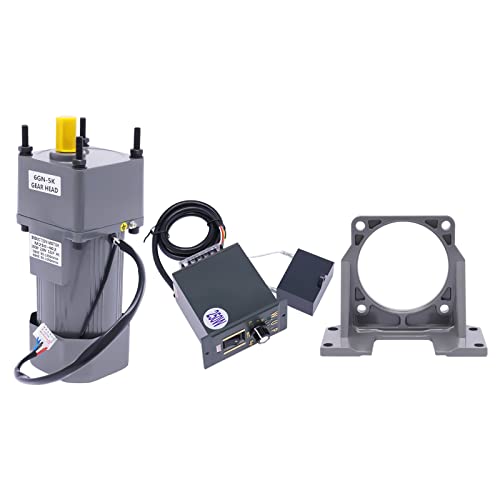 Einstellbarer Geschwindigkeit Frequenzumrichtermotor, 250W Getriebemotor mit Einstellbarer 0-270 RPM AC Gear Motor Elektromotor Stufenlos Getriebemotor Mit Drehzahlregler von Fyssnn