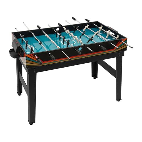 Fyssnn 10 in 1 Multifunktionstisch | Spieltisch für Kinder & Erwachsene inkl. Tischkicker, Billardtisch, Tischtennisplatte, Air Hockey, Schach, Bowling, Shuffleboard, 122x60x80 cm (Bunt) von Fyssnn