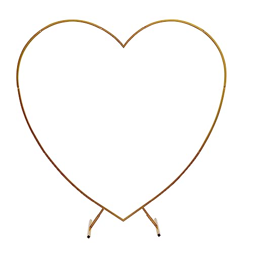 Herz Hochzeitsbogen Freistehend Hochzeitbogen Rahmen 200x210cm Herz-Formen Arch Stand Ballonbogen Blumen Rahmen Geeignet für Hochzeiten Geburtstagsfeiern Bankette und andere Feierlichkeiten etc (Gold) Herz Hochzeitsbogen Freistehend Hochzeitbogen Rahmen 200x210cm Herz-Formen Arch Stand Ballonbogen Blumen Rahmen Geeignet für Hochzeiten Geburtstagsfeiern Bankette und andere Feierlichkeiten etc (Gold) von Fyssnn