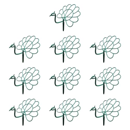 FytStycale 10 Stück Pflanzen Topper Halter Rankhilfe Blumenhalter Pflanzenrahmen Dekorativ aus Langlebigem PP für Park Pergola Terrasse Wohnbereich FytStycale 10 Stück Pflanzen Topper Halter Rankhilfe Blumenhalter Pflanzenrahmen Dekorativ aus Langlebigem PP für Park Pergola Terrasse Wohnbereich von FytStycale