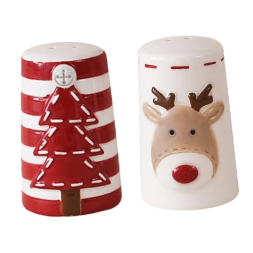 FytStycale 2Pcs Weihnachten Salz und Pfeffer Streuer Jar Gewürz Container für Housewarming FytStycale 2Pcs Weihnachten Salz und Pfeffer Streuer Jar Gewürz Container für Housewarming von FytStycale