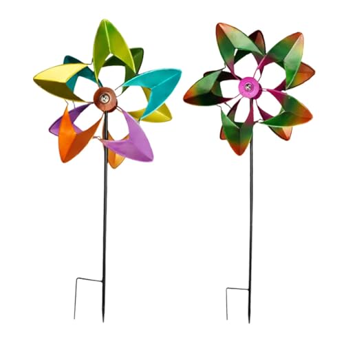 FytStycale 2Pcs Wind Eisen wasserdichte Wind Skulptur für Rasen Hof Hof FytStycale 2Pcs Wind Eisen wasserdichte Wind Skulptur für Rasen Hof Hof von FytStycale