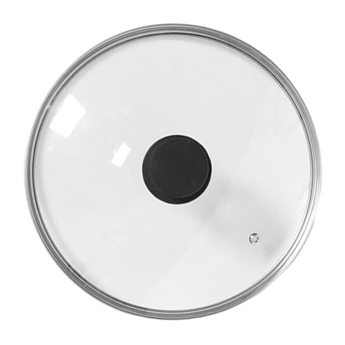 FytStycale Glasdeckel 34 cm universal für Töpfe und Pfannen, Deckel mit Thermoplastgriff und Dampfaustritt, hitzebeständiger Glasdeckel, spülmaschinengeeignet von FytStycale