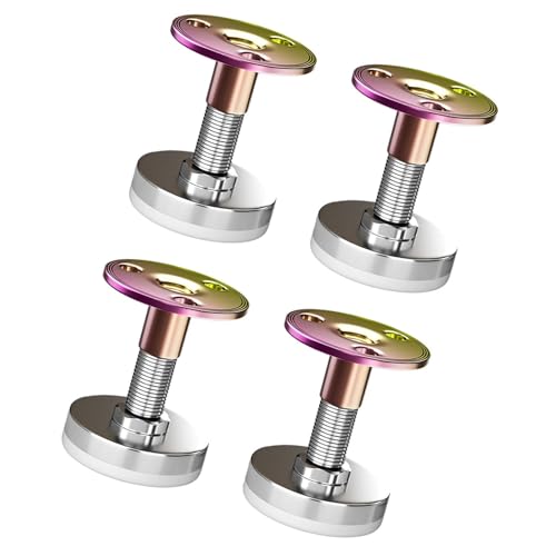 FytStycale 4 Stück Gewindebettgestell Verstellbarer Bettstopper Möbelfixierer Stabilisierung Möbelstütze Aus Metalllegierung Geräuschdämpfung Einfach Anbringbar, 46 Mm bis 56 Mm von FytStycale