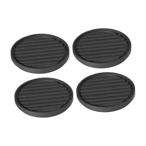 FytStycale 4 Stück Radstopper Rollenuntersetzer Bodenschutzmatten Möbelstopper Und Bettstopper Als Geräuschreduzierender Schutz für Schlafzimmer Und Arbeitsbere, 5.5 Cm X 1 Cm von FytStycale