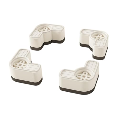 FytStycale 4 Teile Anti-Vibrations-Pads, Bodenschutzmatte für Waschmaschine und mehr, Weiß von FytStycale