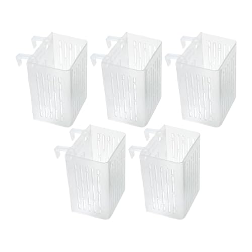 FytStycale 5 Stück Aquarium Halter, Tassen Und Töpfe mit Haken Zur Befestigung Im Teich, Klar FytStycale 5 Stück Aquarium Halter, Tassen Und Töpfe mit Haken Zur Befestigung Im Teich, Klar von FytStycale