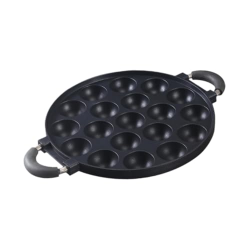 FytStycale Aluminium Donut Maker Pan Mini Waffel Kochplatte für Den Heimgebrauch, 19 Löcher von FytStycale