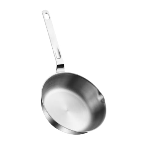 FytStycale Bratpfanne aus Edelstahl, Bratpfanne, Kochpfanne mit langem Griff, Eierbratpfanne, gebratener Steaktopf für Induktionsherd, 14cm FytStycale Bratpfanne aus Edelstahl, Bratpfanne, Kochpfanne mit langem Griff, Eierbratpfanne, gebratener Steaktopf für Induktionsherd, 14cm von FytStycale