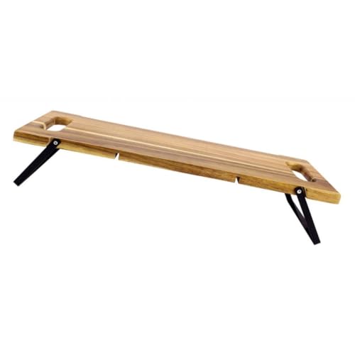 FytStycale Charcuterie Board Holz Aufschnittplatte Servierbrett mit Handgriffen Metallfüßen Rechteckiges Brett Käseplatte für Hochzeiten für Camping Party Haus, S von FytStycale