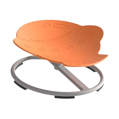 FytStycale Drehstuhl für Kinder, drehbarer Hocker, Stuhl für der Körperkoordination, sensorischer Wackelstuhl für Kinder zur Verbesserung des, Orange von FytStycale
